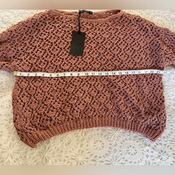Moon & Madison dusty rose knit sweater NWT - Picture 4 of 6